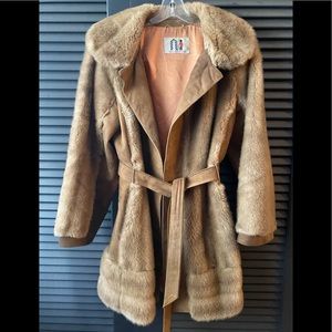 Vintage Lilli Ann faux fur coat